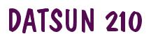 Rendering -DATSUN 210 - using Dom Casual
