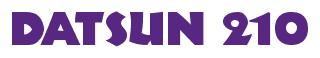 Rendering -DATSUN 210 - using Informal