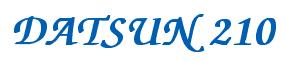 Rendering -DATSUN 210 - using Zapf Chancery