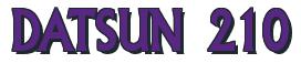 Rendering -DATSUN 210 - using Flair