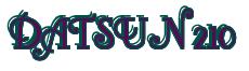Rendering -DATSUN 210 - using Fonteroy Brown