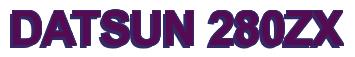 Rendering -DATSUN 280ZX - using Arial Bold