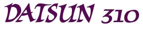 Rendering -DATSUN 310 - using Braveheart