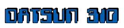 Rendering -DATSUN 310 - using Computer Font