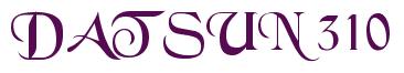 Rendering -DATSUN 310 - using Black Chancery