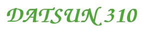 Rendering -DATSUN 310 - using Zapf Chancery