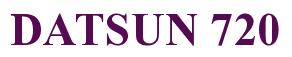 Rendering -DATSUN 720 - using Times New Roman Bold