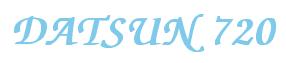 Rendering -DATSUN 720 - using Zapf Chancery