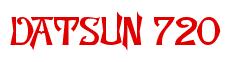 Rendering -DATSUN 720 - using Manchuria