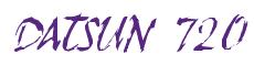 Rendering -DATSUN 720 - using Scratch