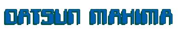 Rendering -DATSUN MAXIMA - using Computer Font