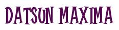 Rendering -DATSUN MAXIMA - using Cooper Latin
