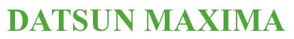 Rendering -DATSUN MAXIMA - using Times New Roman Bold