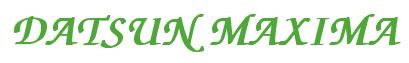 Rendering -DATSUN MAXIMA - using Zapf Chancery