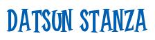 Rendering -DATSUN STANZA - using Cooper Latin