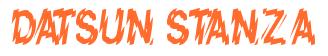 Rendering -DATSUN STANZA - using Nervous