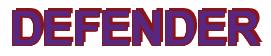 Rendering -DEFENDER - using Arial Bold