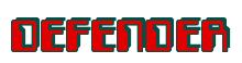 Rendering -DEFENDER - using Computer Font