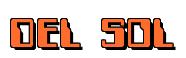 Rendering -DEL SOL - using Computer Font