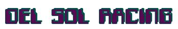 Rendering -DEL SOL RACING - using Computer Font