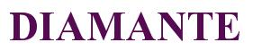 Rendering -DIAMANTE - using Times New Roman Bold