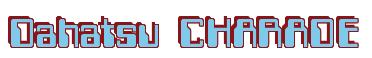 Rendering -Dahatsu CHARADE - using Computer Font