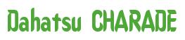Rendering -Dahatsu CHARADE - using Callimarker