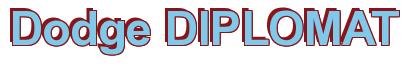 Rendering -Dodge DIPLOMAT - using Arial Bold