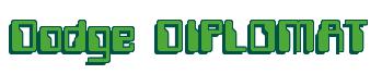 Rendering -Dodge DIPLOMAT - using Computer Font