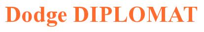 Rendering -Dodge DIPLOMAT - using Times New Roman Bold