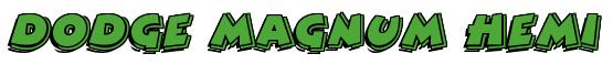 Rendering -Dodge Magnum Hemi - using Comic Strip