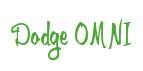Rendering -Dodge OMNI - using Memo