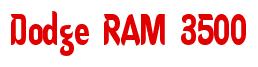 Rendering -Dodge RAM 3500 - using Callimarker