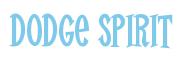 Rendering "Dodge SPIRIT" using Cooper Latin