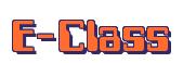 Rendering -E-Class - using Computer Font