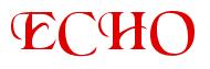 Rendering -ECHO - using Black Chancery
