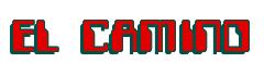 Rendering -EL CAMINO - using Computer Font
