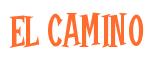 Rendering -EL CAMINO - using Cooper Latin