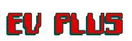 Rendering -EV PLUS - using Computer Font