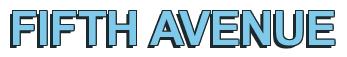Rendering -FIFTH AVENUE - using Arial Bold