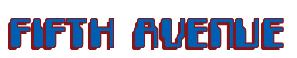 Rendering -FIFTH AVENUE - using Computer Font