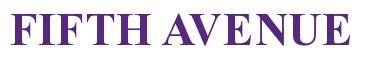Rendering -FIFTH AVENUE - using Times New Roman Bold