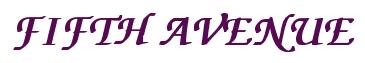 Rendering -FIFTH AVENUE - using Zapf Chancery