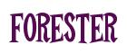 Rendering -FORESTER - using Cooper Latin