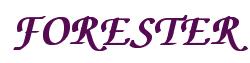 Rendering -FORESTER - using Zapf Chancery