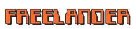 Rendering -FREELANDER - using Computer Font