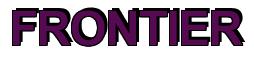 Rendering -FRONTIER - using Arial Bold