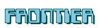 Rendering -FRONTIER - using Computer Font