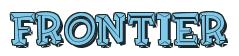 Rendering -FRONTIER - using FinkBold