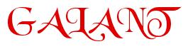 Rendering -GALANT - using Black Chancery